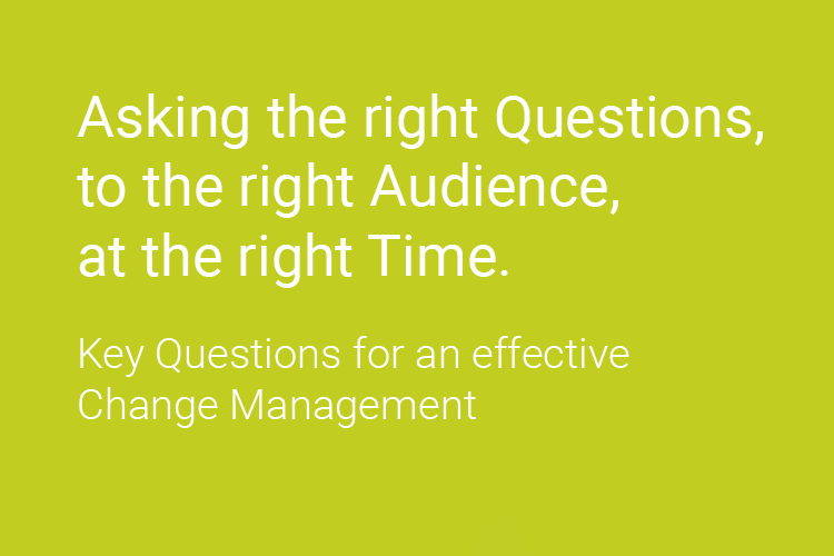 Regular Checkpoints: asking the right Questions, to the right Audience, at the right Time